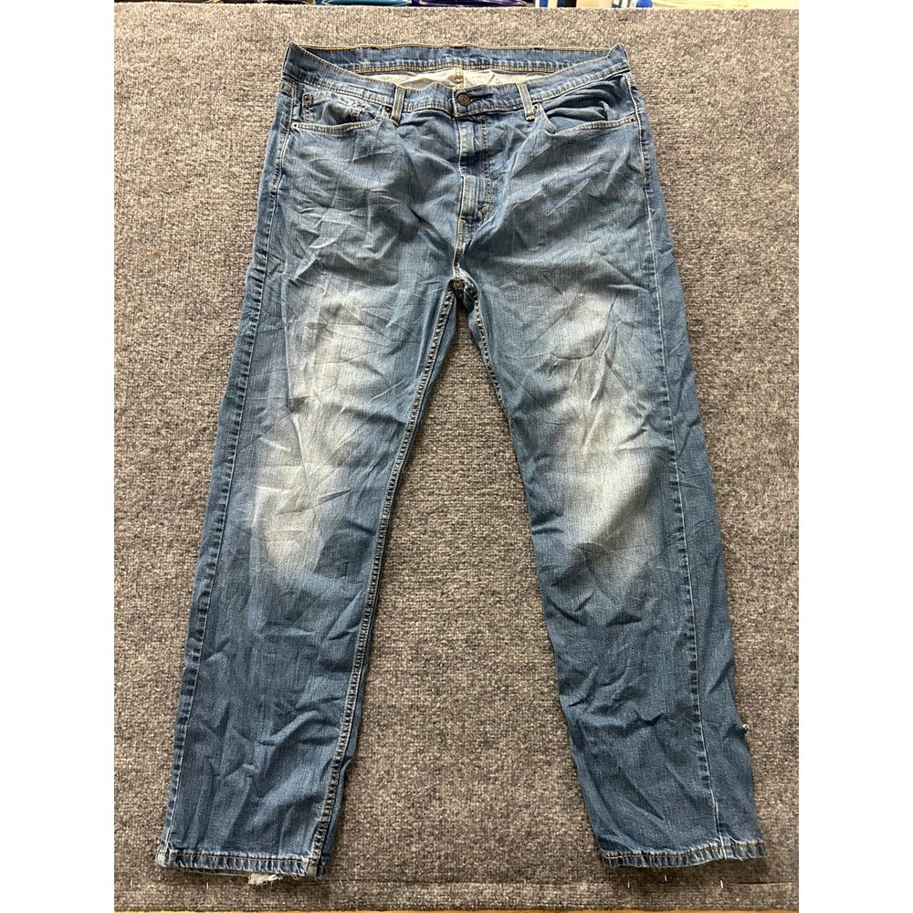 Levi's Jeans Mens Size 40x32 Blue 505 Regular Fit Straight Leg Denim Stretch